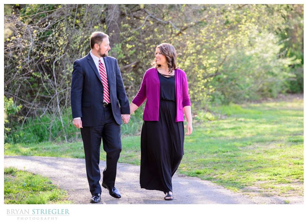 engagement session at Gulley Park