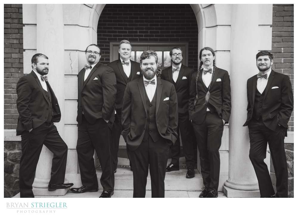 groomsmen hanging out