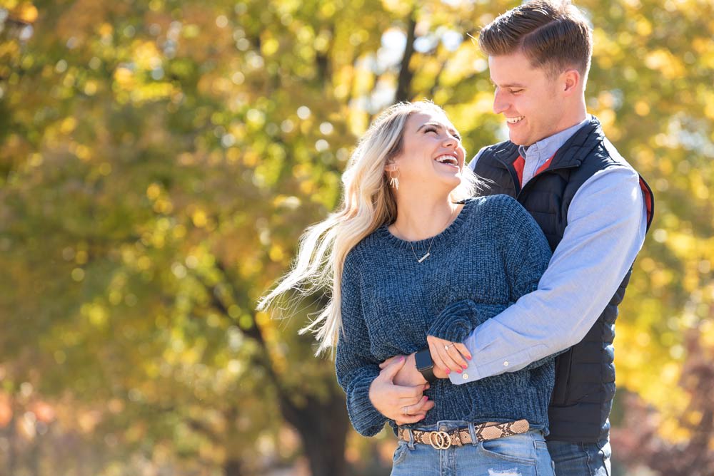 fall engagement photos