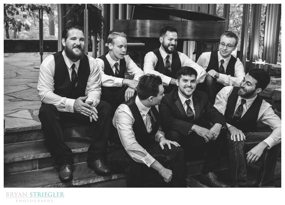 groomsmen hanging out