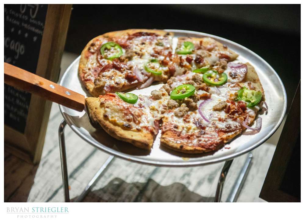 woodstone pizza at a wedding