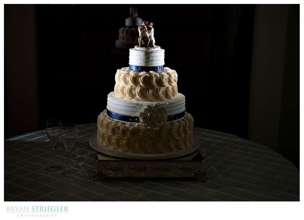 dramatic wedding cake