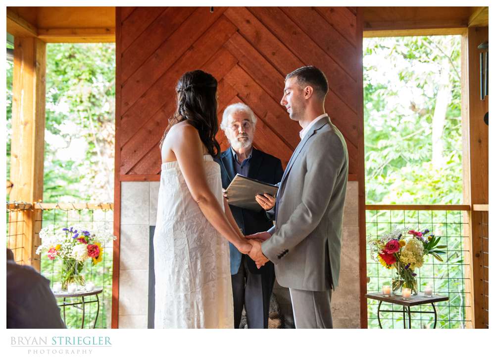 small intimate wedding