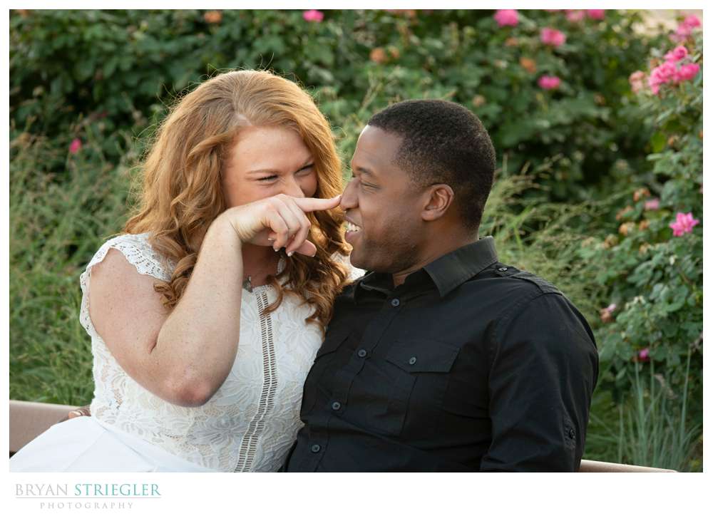 goofy engagement photos