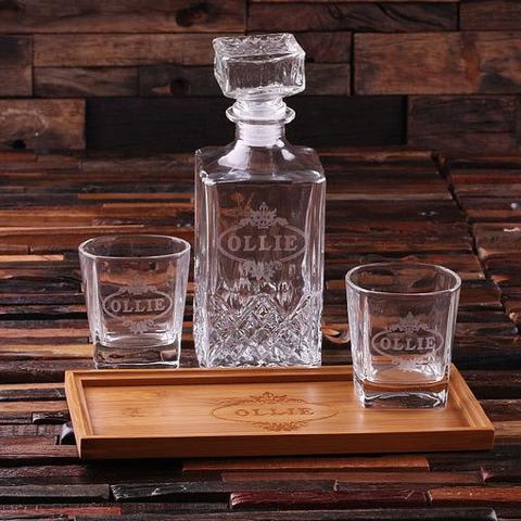 decanter set for groom