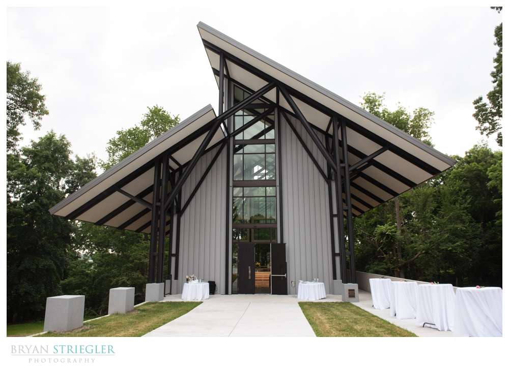 Outside of the CLC glass chapel