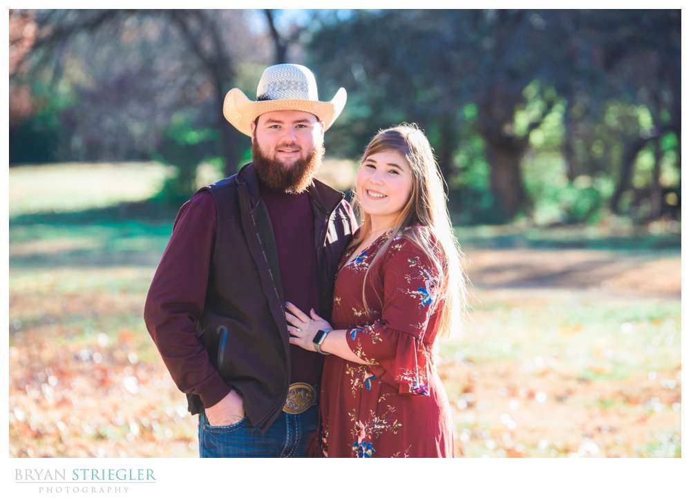 Engagement session at Gulley Park