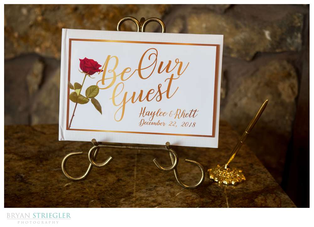 Beauty and the Beast themed wedding