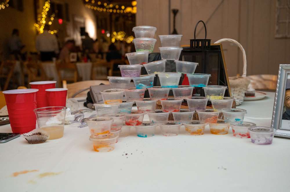 jello shots at wedding