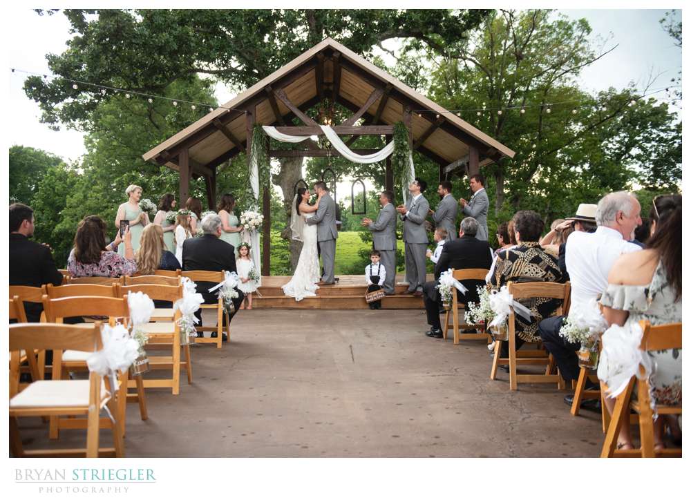 ceremony at Barn at the Springs
