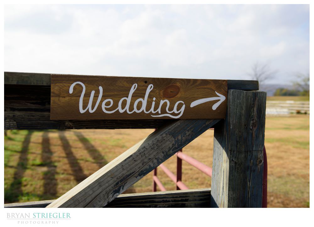 rustic wedding sign