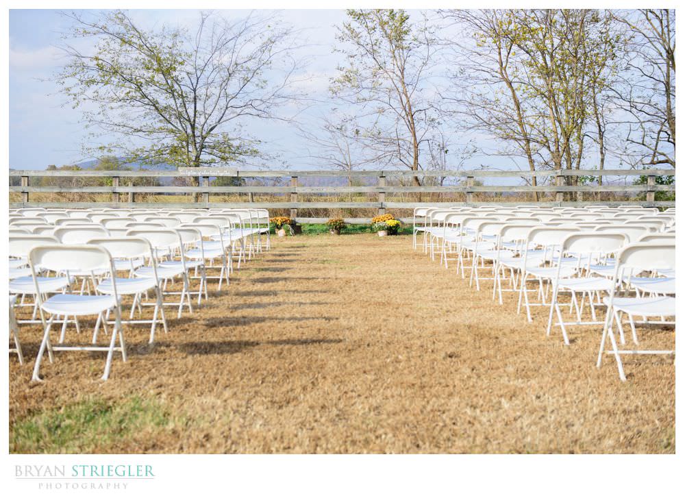 rustic wedding on a farm