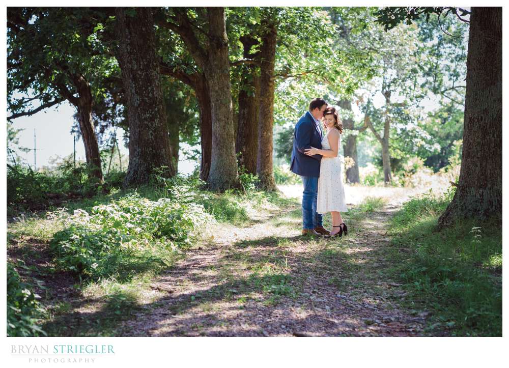 engagement photos in forest