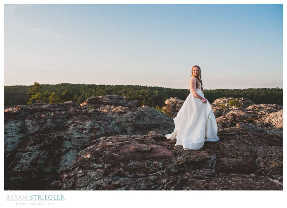 bridals in the top of a mountain