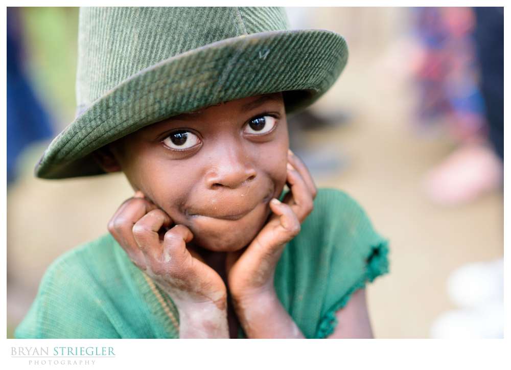 close up of Rwanda boy