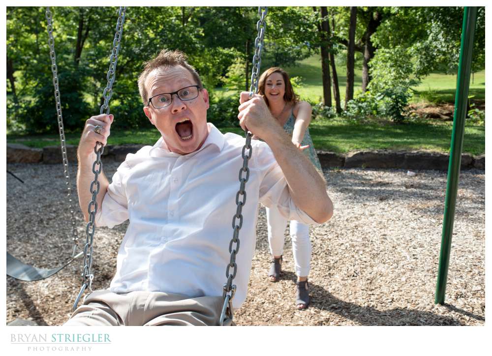 swings at Wilson Park