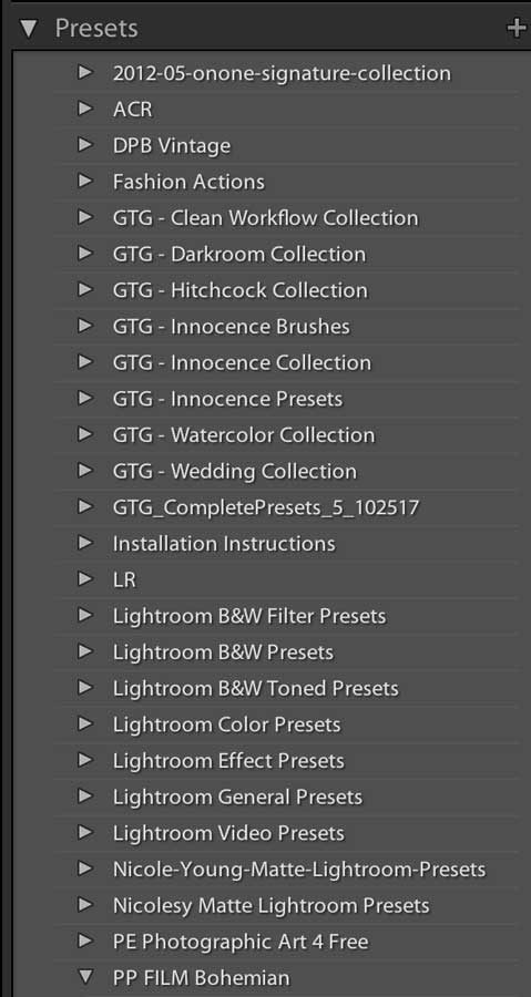 Lightroom presets for PHotographers