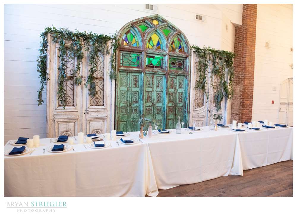 head table at the Ravington