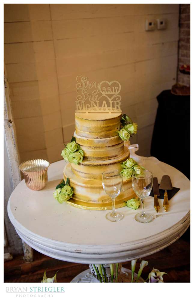 wedding cake at the Ravington