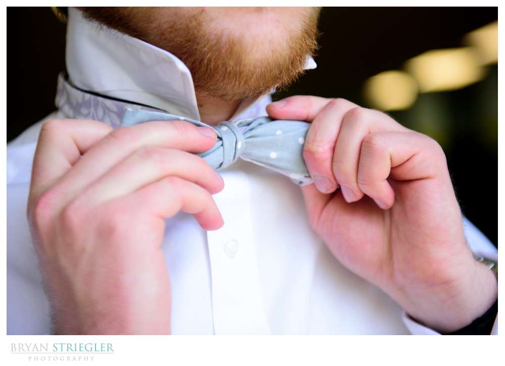 groom with bowtie
