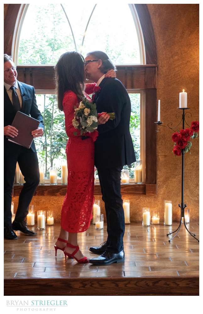 intimate wedding on Valentine's Day