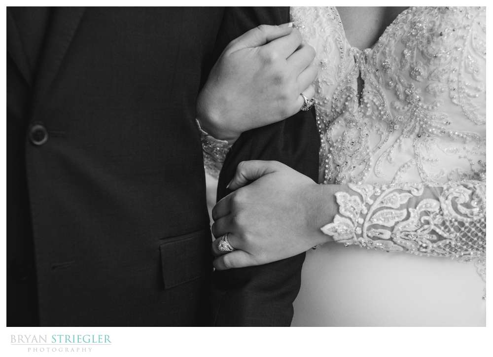 up close of arms interlocked