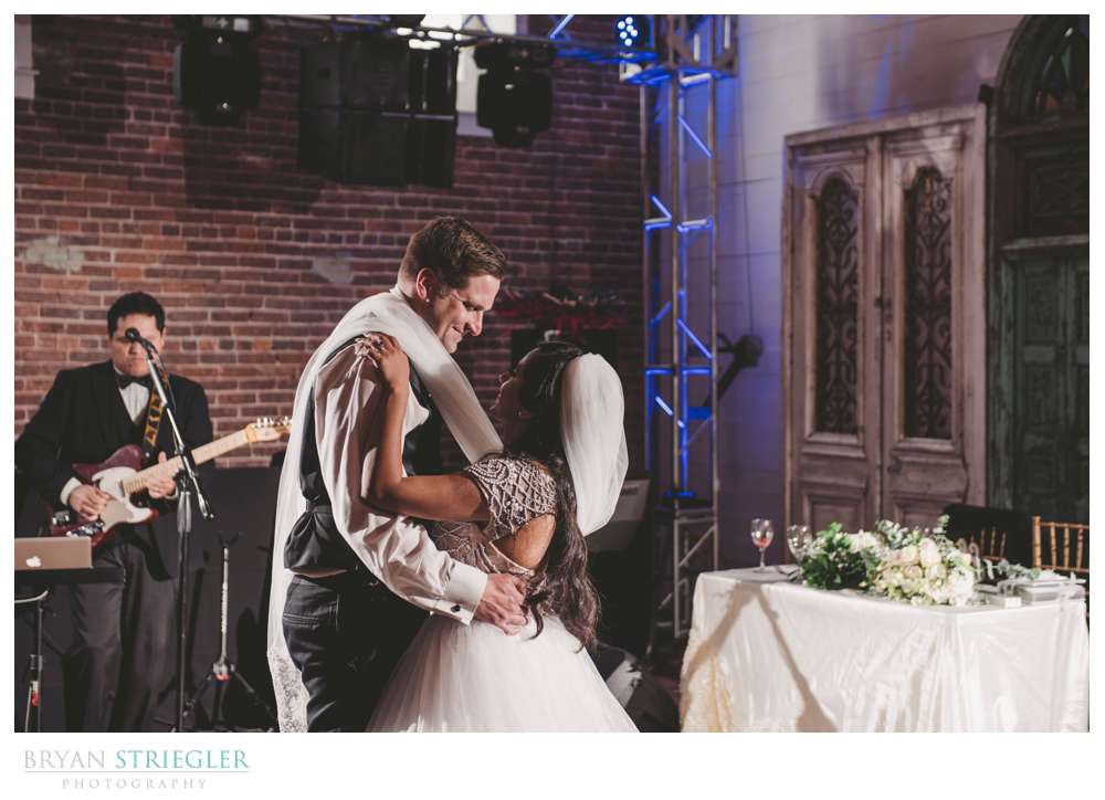first dance at the Ravington wedding venue
