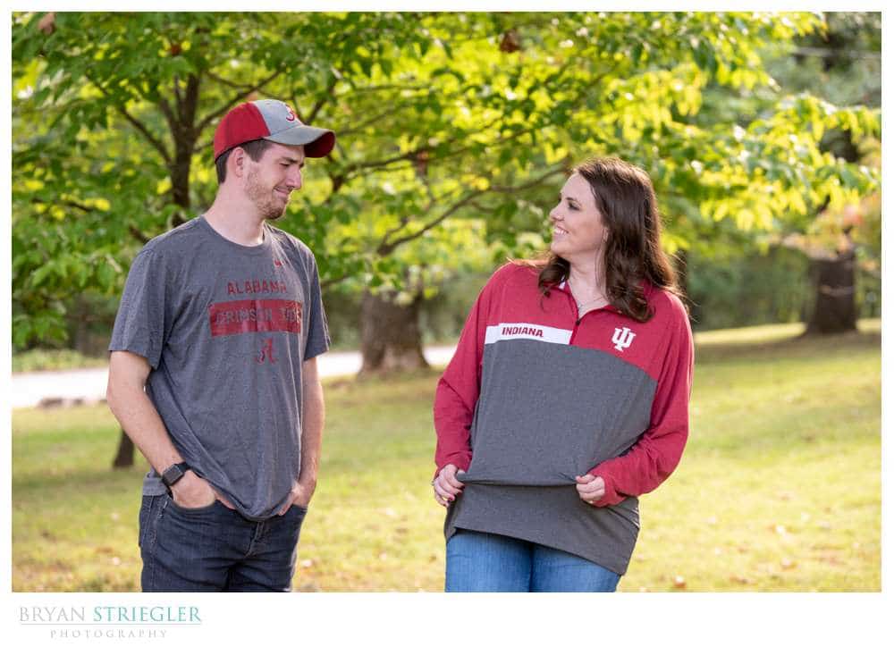 engagement photo with rivals
