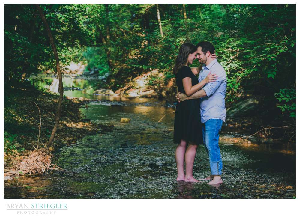 standing in a creek