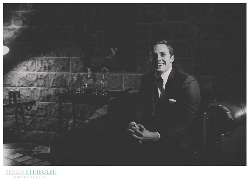 groom in groom's quarters at Ravington