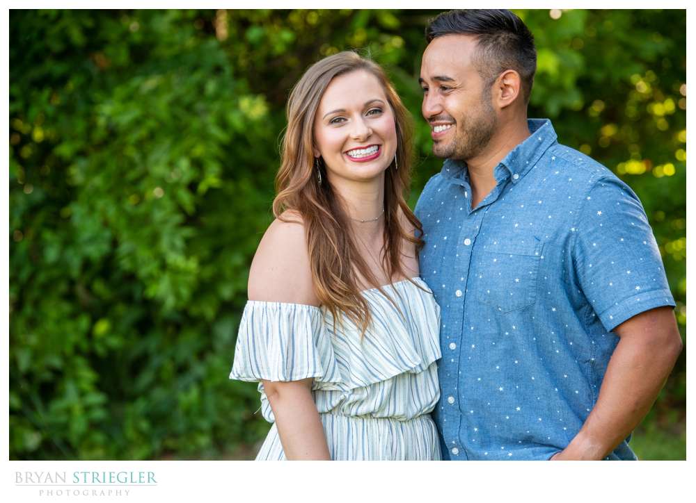 colorful engagement photos