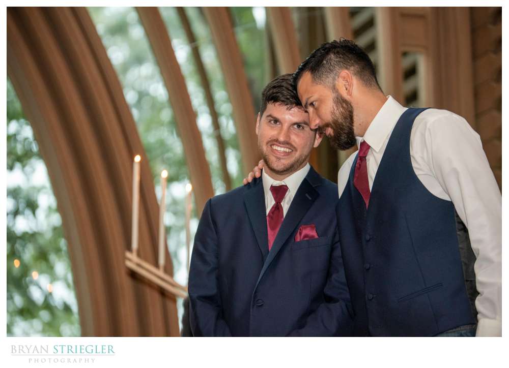 groom seeing bride