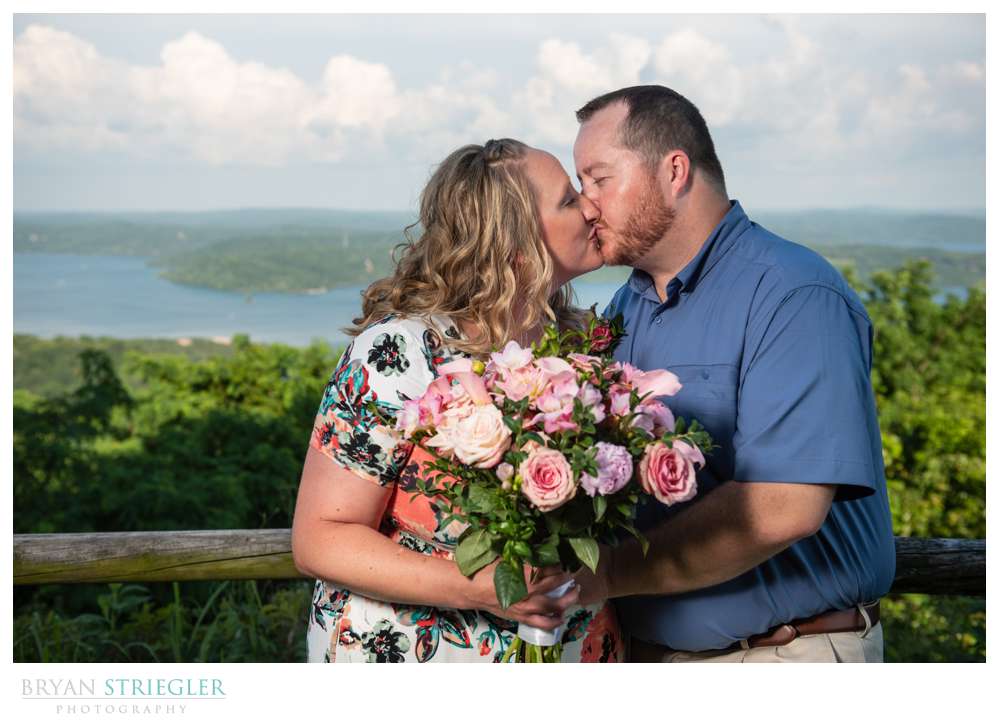kissing at Whitney Mountain Lodge