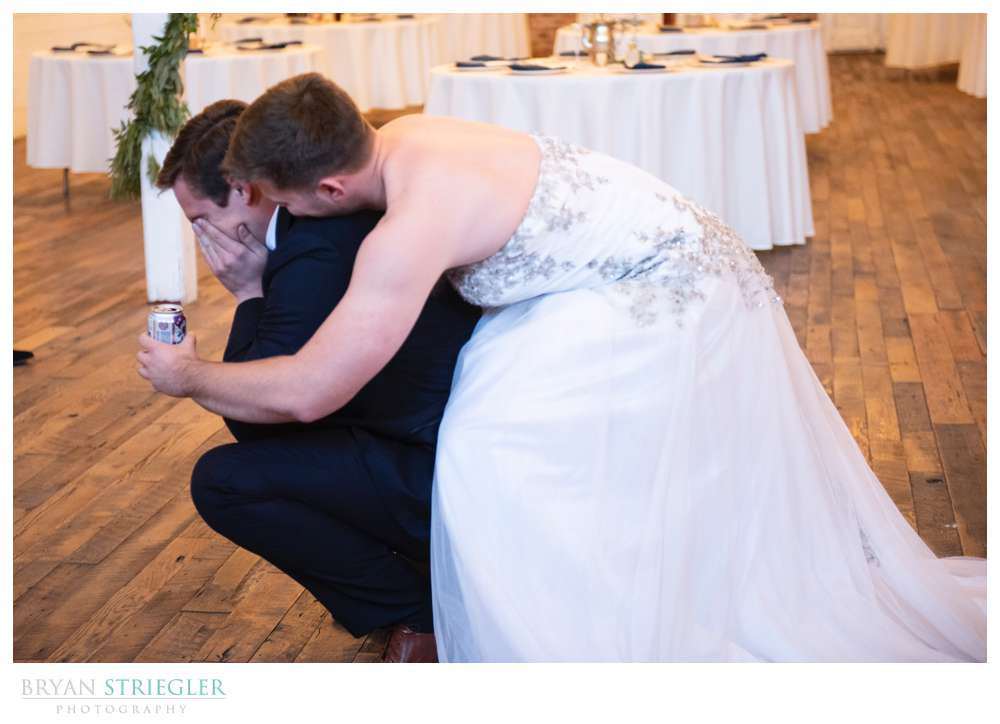 surprise for the groom