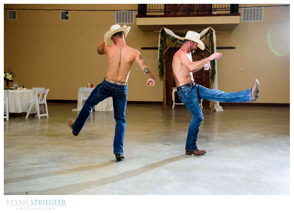 cowboy dance at wedding