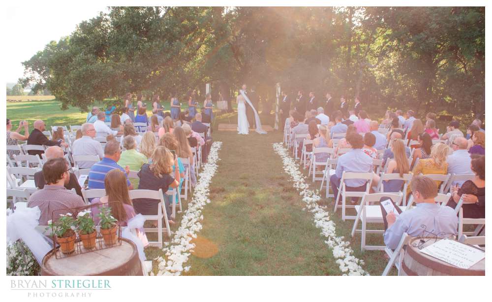 outside ceremony at Barn at Hat Creek Ranch