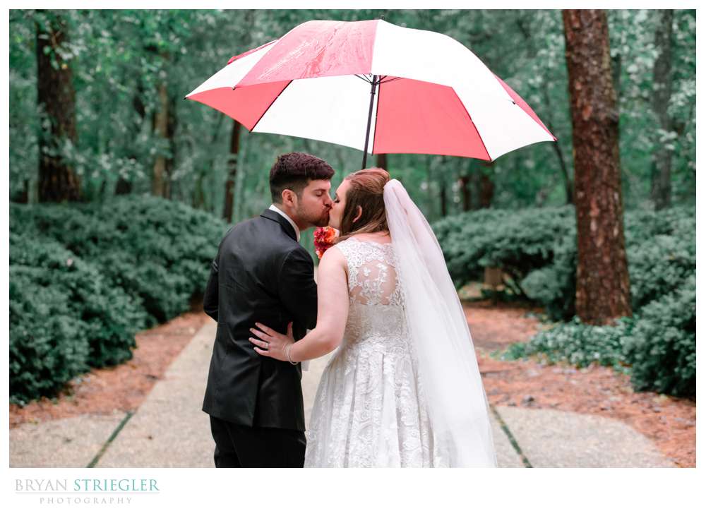 rainy wedding day