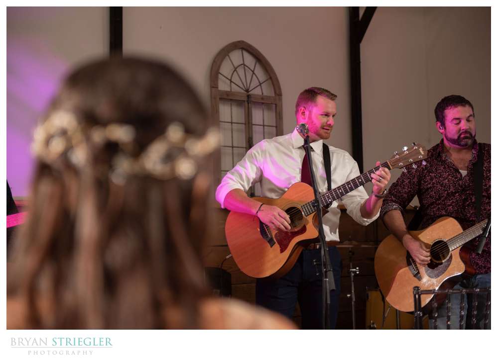 special surprise performance by groom