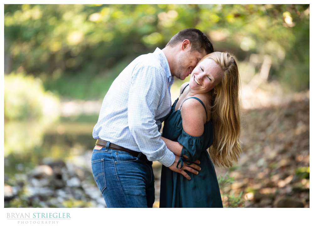 laughing during engagements