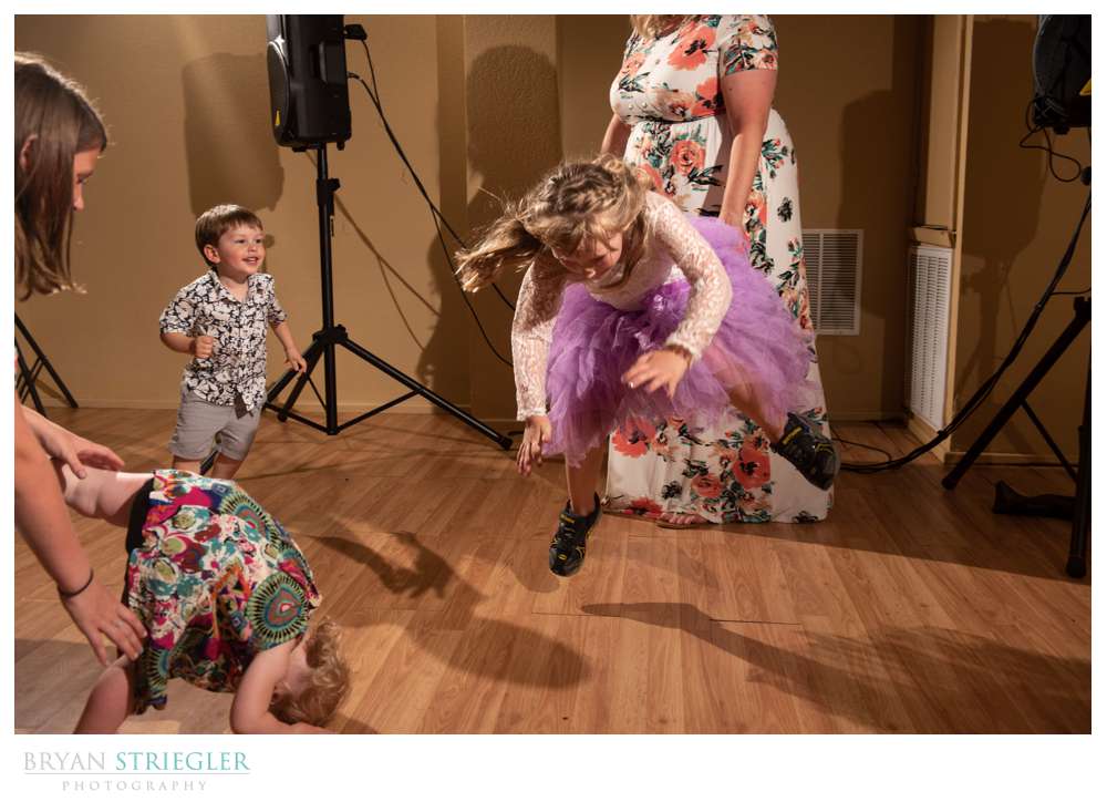 kids dancing at wedding