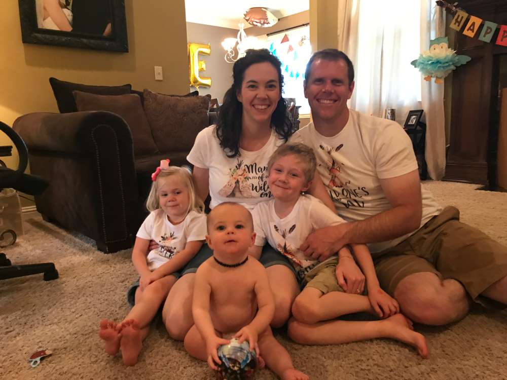 family photo during 1st birthday