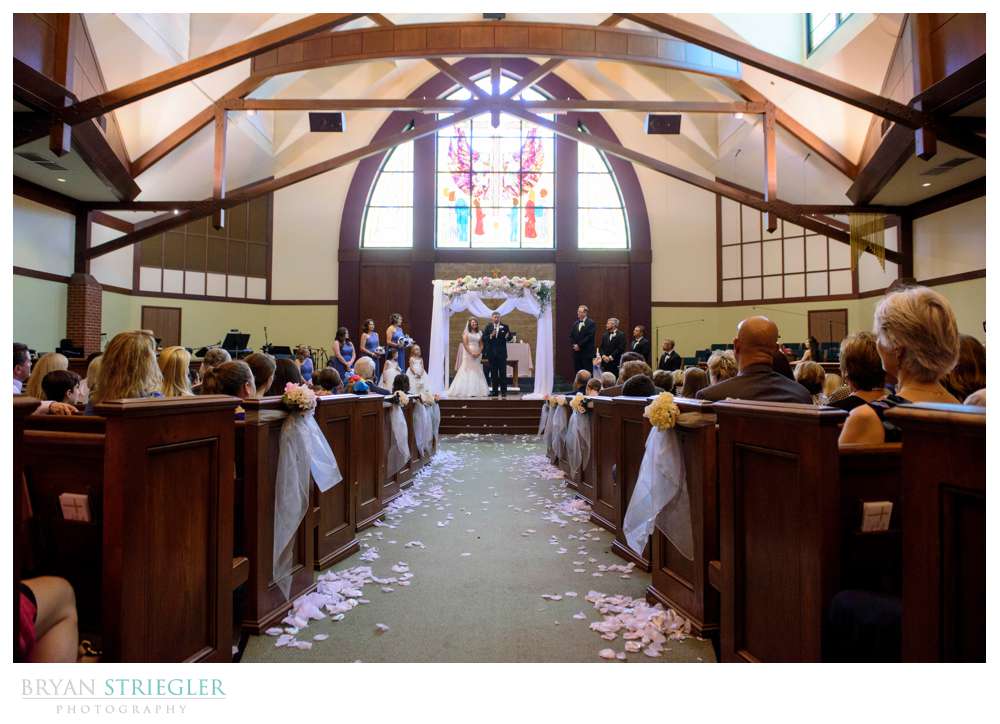 wide shot of Van Buren Wedding