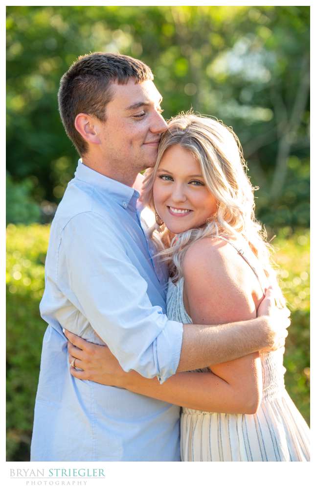 happy couple after proposal