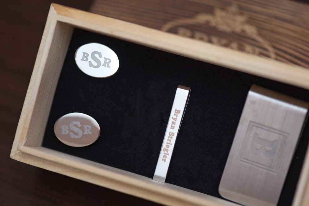nice cuff links with initials