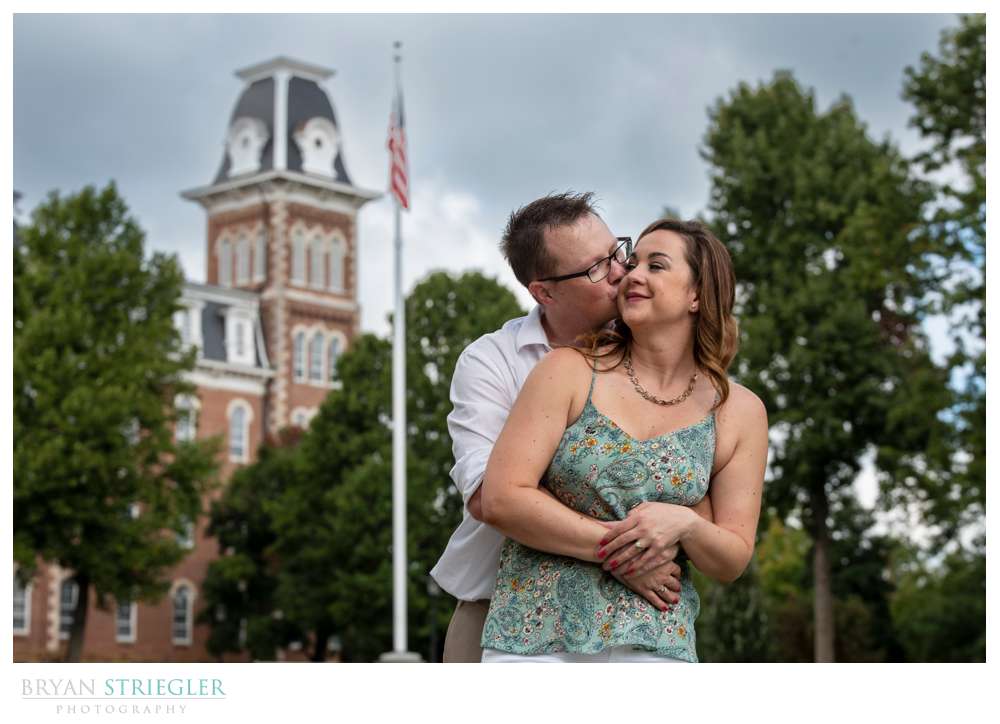 engagement photo at Old Main