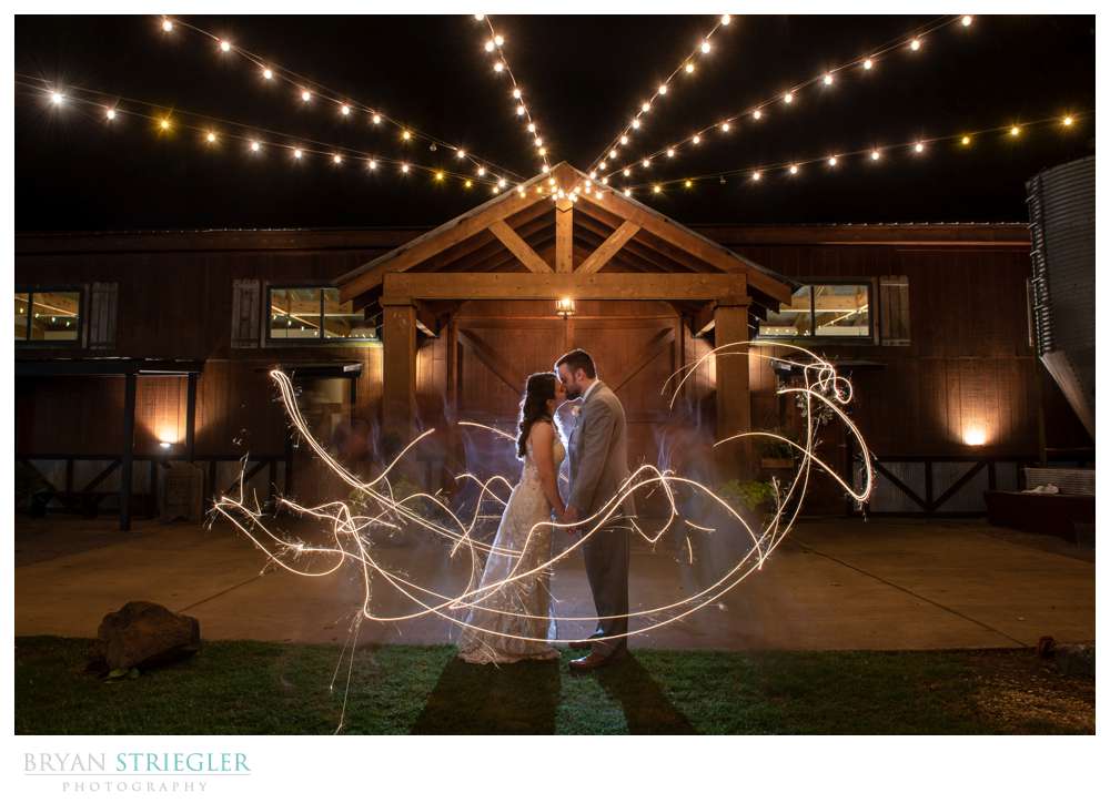 long exposure with sparklers
