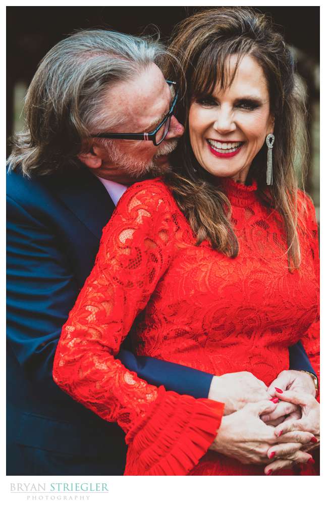 hugging on vday wedding