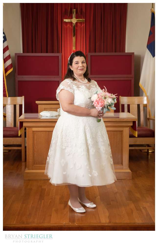 bride on stage