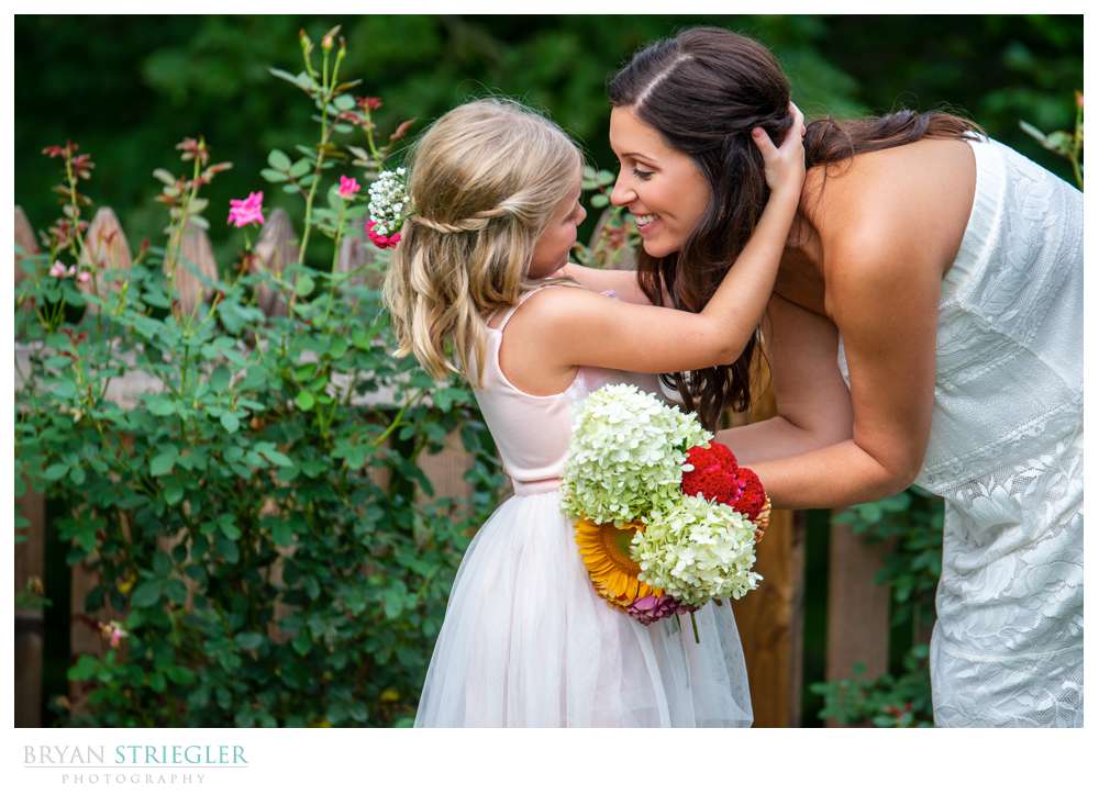 bride with daughter