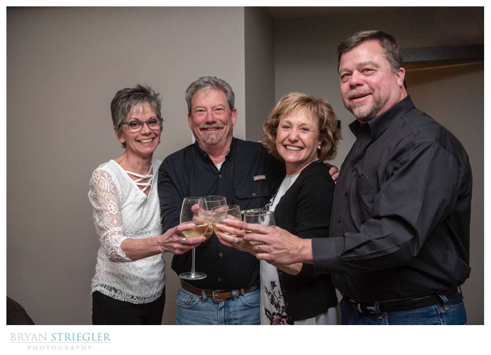 parents of couple celebrating wedding